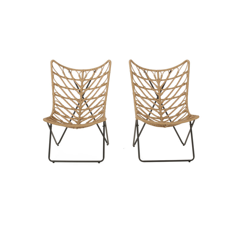 2 chaises d'extérieur - fini brun 2 pour la vie