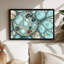 Art mural sur toile bleu sarcelle et rouille-133551800