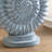 Resin Shell Table Lamp With Shade-1253211689