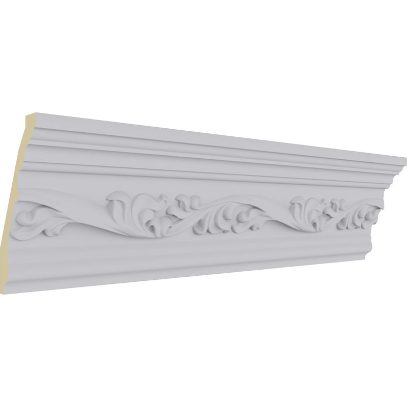 Versailles White Polyurethane Crown Moulding 94.5 in