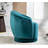 Milvo Velvet Swivel Barrel Chair-1796582770