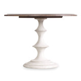 Melange Walnut Round Dining Table