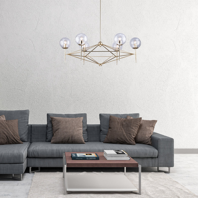 Eastbourne Modern 6-Light Globe Chandelier 