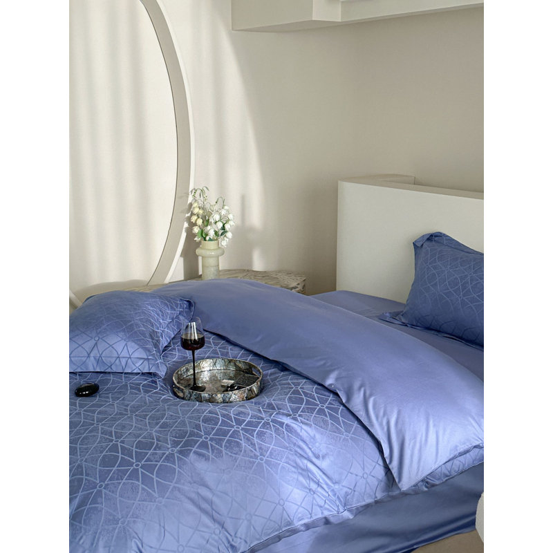 Ensemble de housse de couette en microfibre à plis multiples