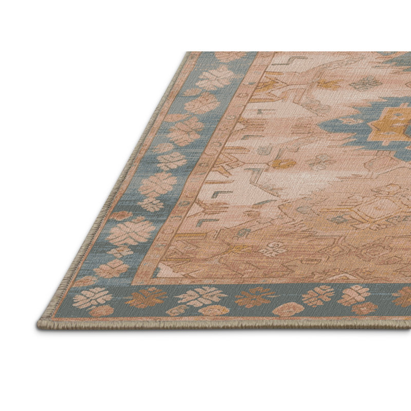 Tapis beige lavable à la machine Afyon