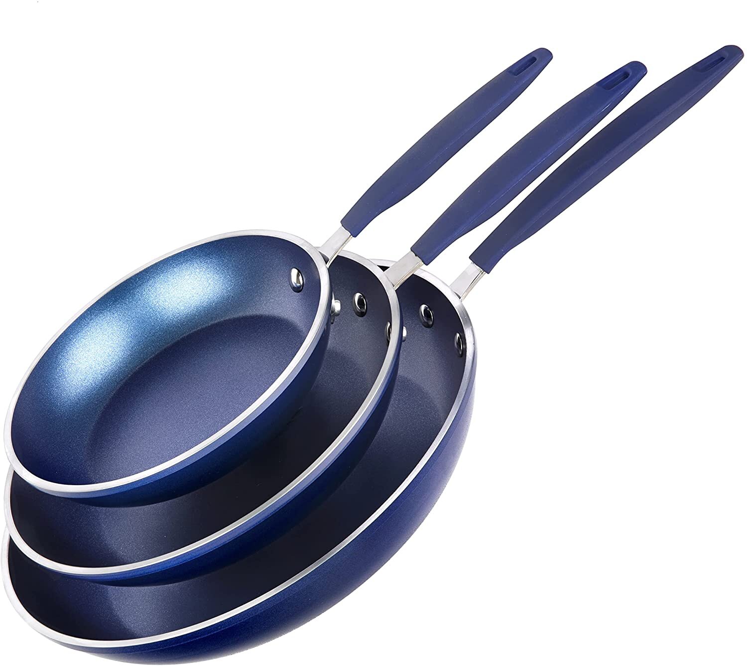 Reviews for GRANITESTONE Classic Blue 10.5 in. Aluminum Ultra-Durable  Non-Stick Diamond Infused Grill Pan