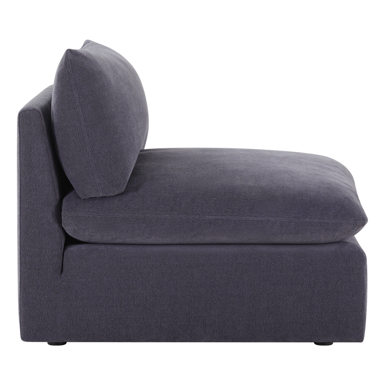 Annabella Armless Accent Chair, Willow Zinc Performance Chenille