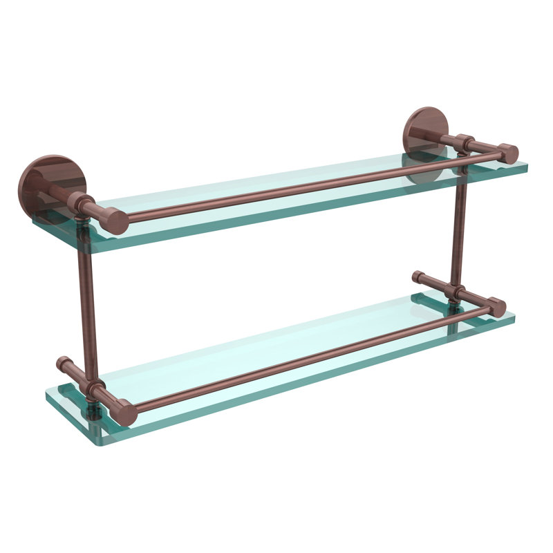 Dalston 2 Piece Tiered Shelf, Antique Copper