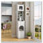 Armoire de rangement haute avec porte vitrée