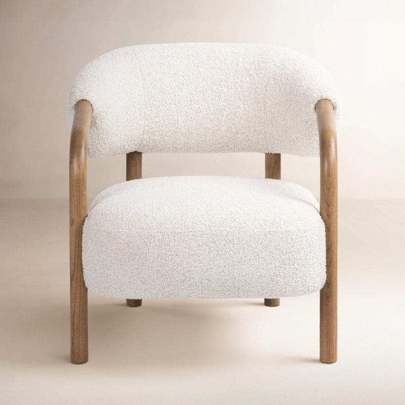 Brodie Chair-Sheldon Ivory, Sheldon Ivory Boucle, Almond Oak
