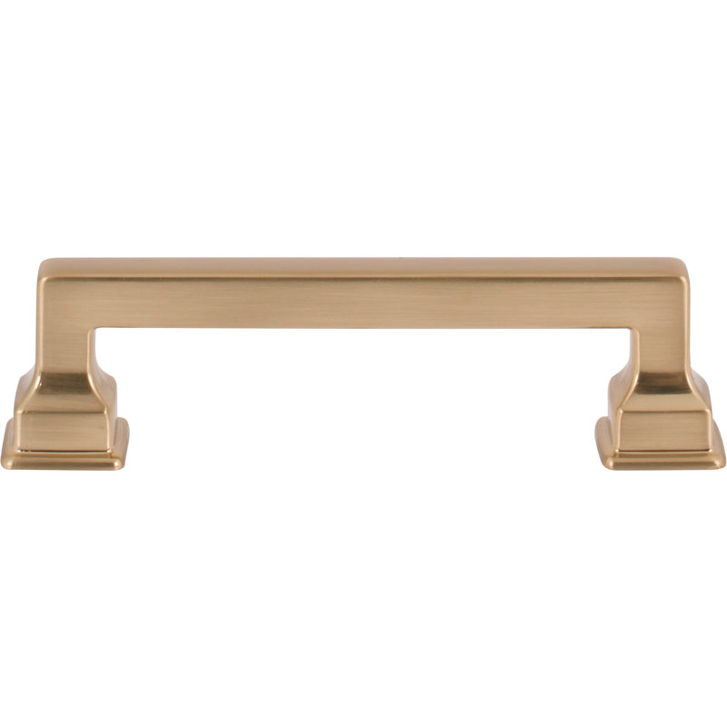 Erika 4 5/8" Warm Brass Transitional Cabinet Pull