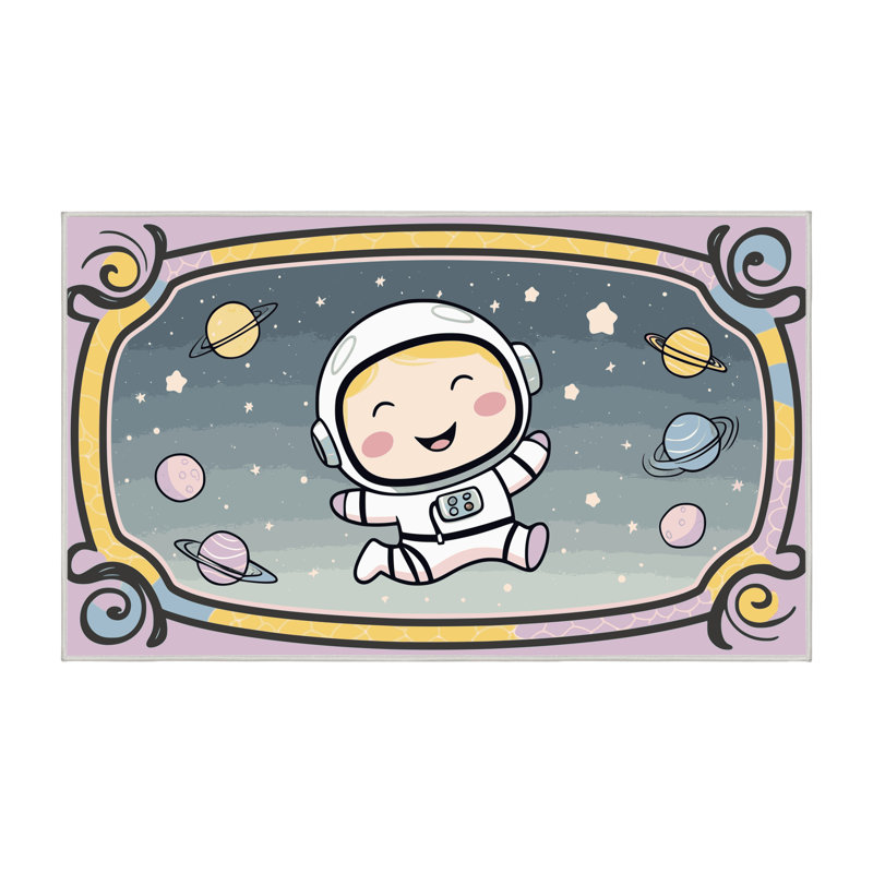 Tapis pour enfants Zoomie, Rectangulaire 7 pi x 10 pi