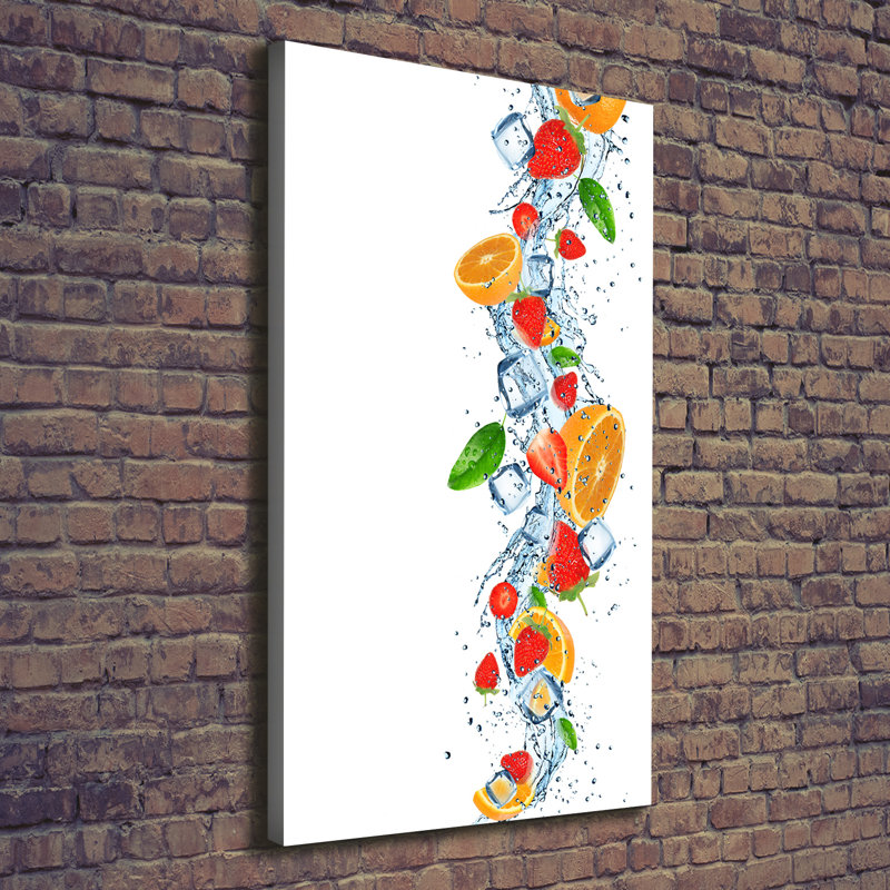 Fruit And Ice - Wrapped Canvas Print