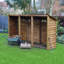 Urbanna 340cm W x 74.5cm D Solid Wood Log Store-36319750