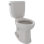 Toilette allongée deux pièces à hauteur universelle 1,28 GPF TOTO® Entrada ™, beige Sedona