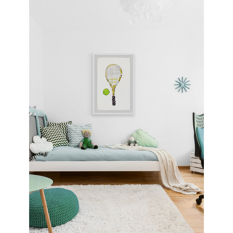 Mikah Tennis Starter, reproduction encadrée, H 36 po x l 24 po x P 1,5 po