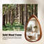 Miroir mural irrégulier à cadre en bois naturel, conception asymétrique unique-2000705399-2000705397