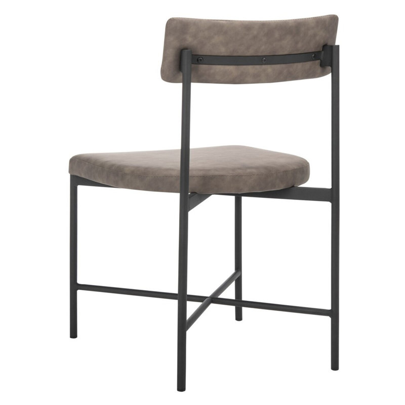 Chaise d'appoint rembourré, Gris