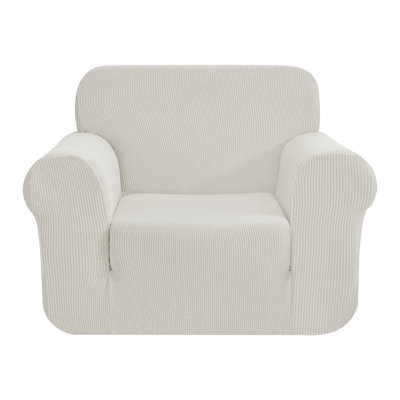 Spandex Soft Textured Stretchy Box Cushion Armchair Slipcover