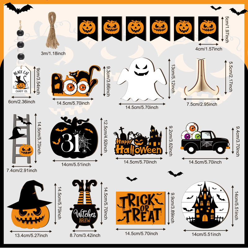 18 niveaux de plateau d'Halloween