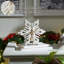 Flocon de neige en bois blanc vieilli-1167427452