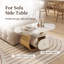 Table d'appoint 23 po L x 39 po P x 18 po H, MDF, une pièce, tiroir doré, rangement