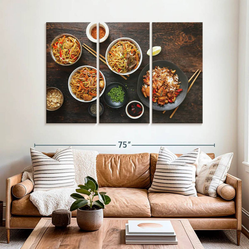 Yarlin Asian Food Bowls, 42" H x 65" W