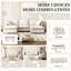 Chenille modulaire avec canapé relaxant 5 places pour chambre à coucher-961293229