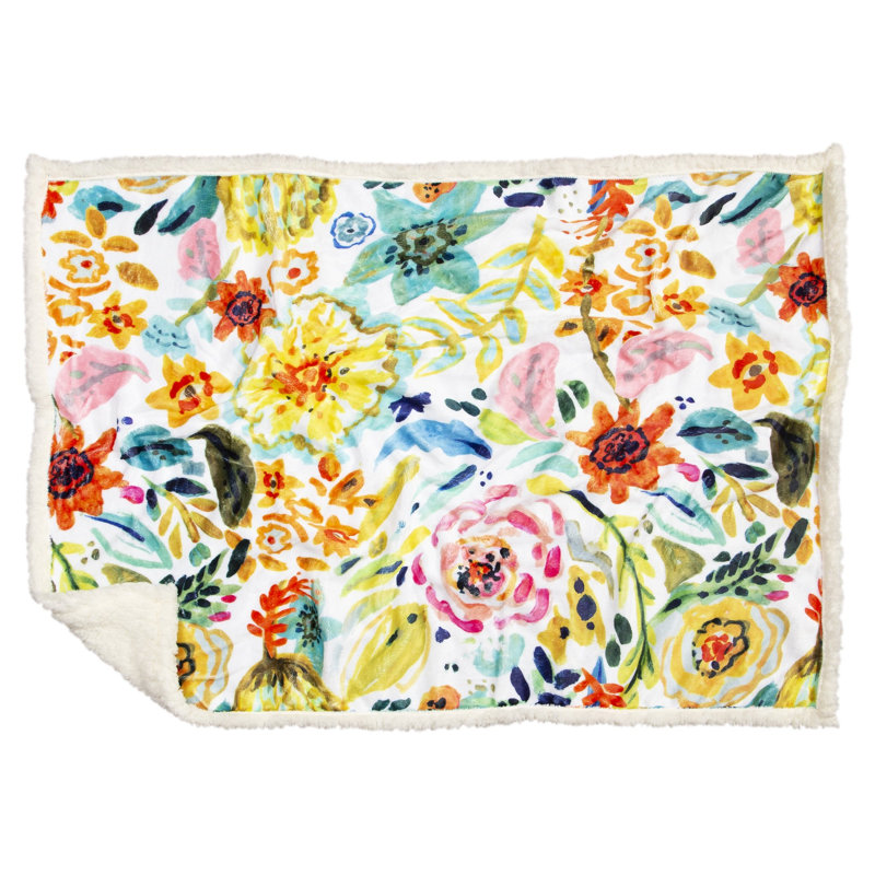 Field of Flowers S/M - White sherpa, 20cm L x 30cm W