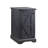 Rasema Farmhouse End Table with Charging Station, Wood Nightstand with Barn Door, Adjustable Storage Shelf-437041834