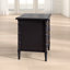 Élégante table de chevet l 23 po Amling - Commode en bois 3 tiroirs Glam Boho avec détails en bambou et finition neutre-1477516935