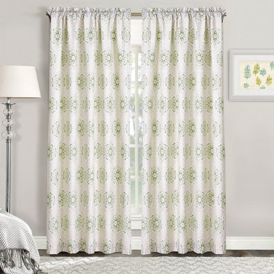 Bloom Medallion Floral Curtain Set