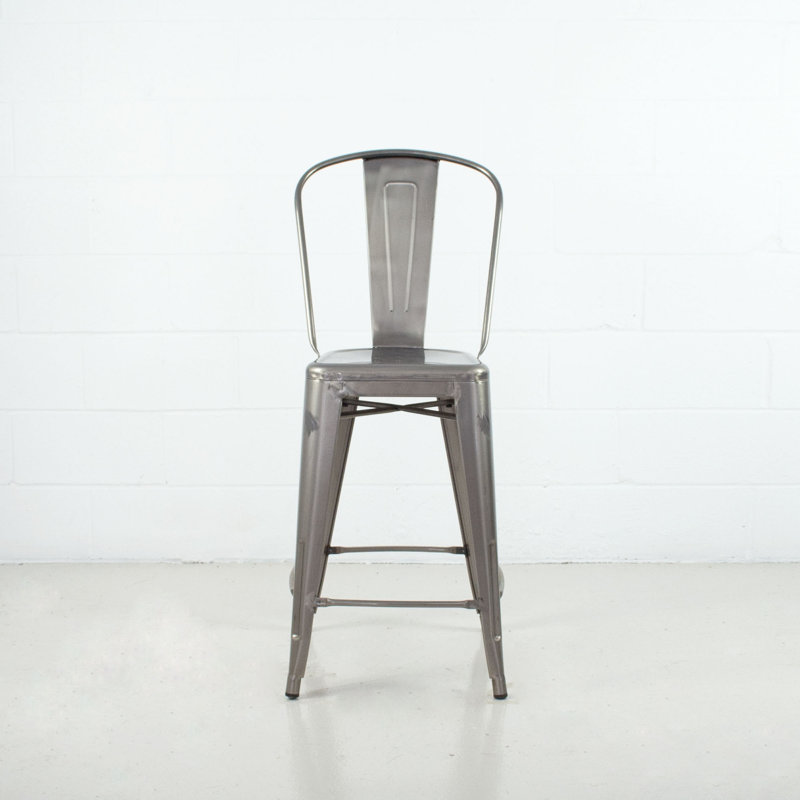 Tabouret de bar et de comptoir empilable Melien, Tabouret de comptoir (assise de 26 po de hauteur)