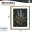 Brins de lavande sur cadre flottant sur fond sombre, design par Carol Robinson-253997864-253997866
