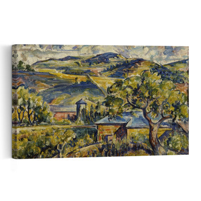 Paysage du Maine, vers 1917-1921. Estampe murale contemporaine représentant un arbre.