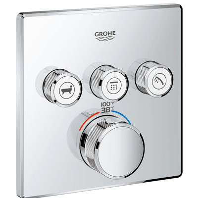 Grohtherm® SmartControl Triple Function Thermostatic Trim with Control Module