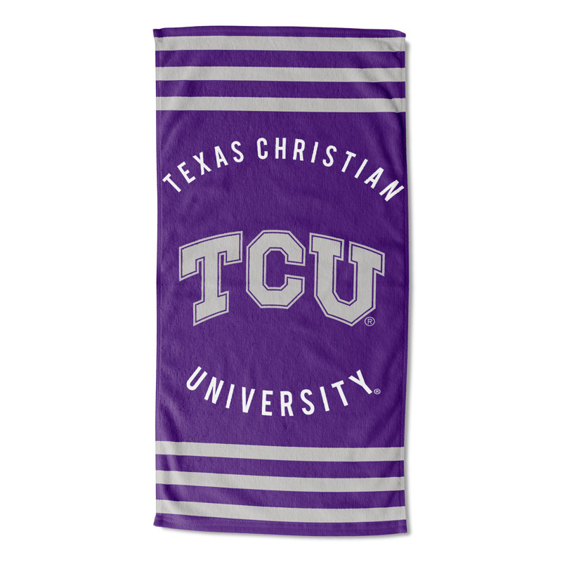 Cotton Blend Lightweight Beach Towel, Texas Christian University