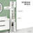 Slim Corner Bathroom Storage Cabinet With Adjustable Shelves, Perfect For Small Spaces And Toilet Paper Storage.