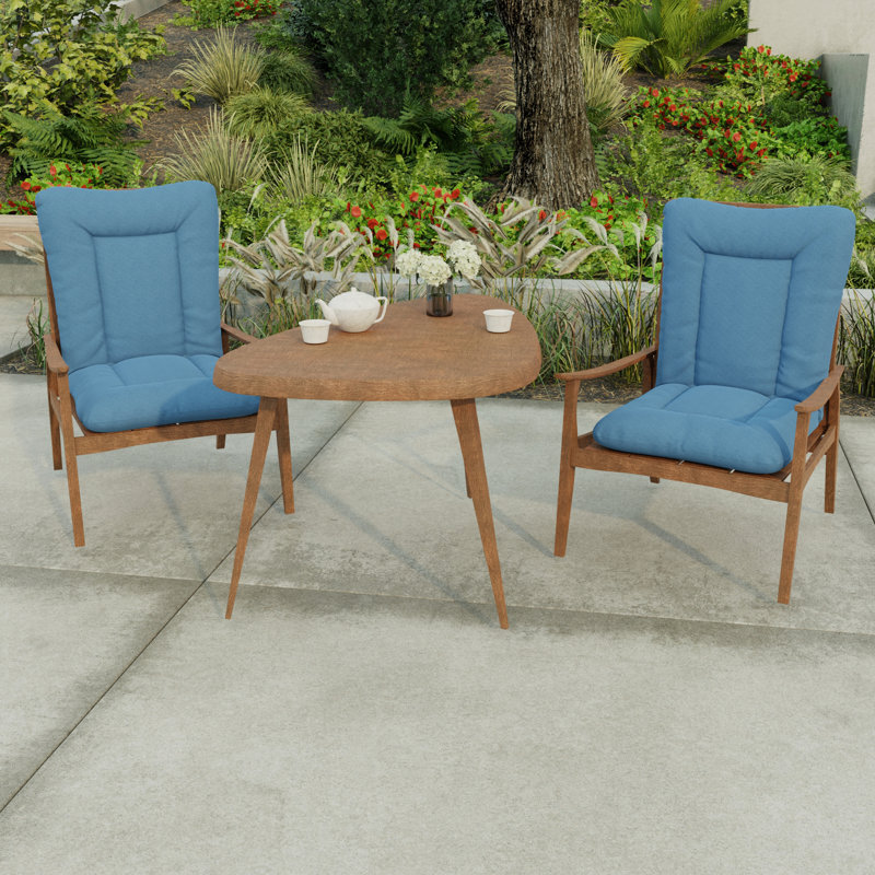 21" x 38" Outdoor Chair Cushion with Ties and Loop, McHusk Capri