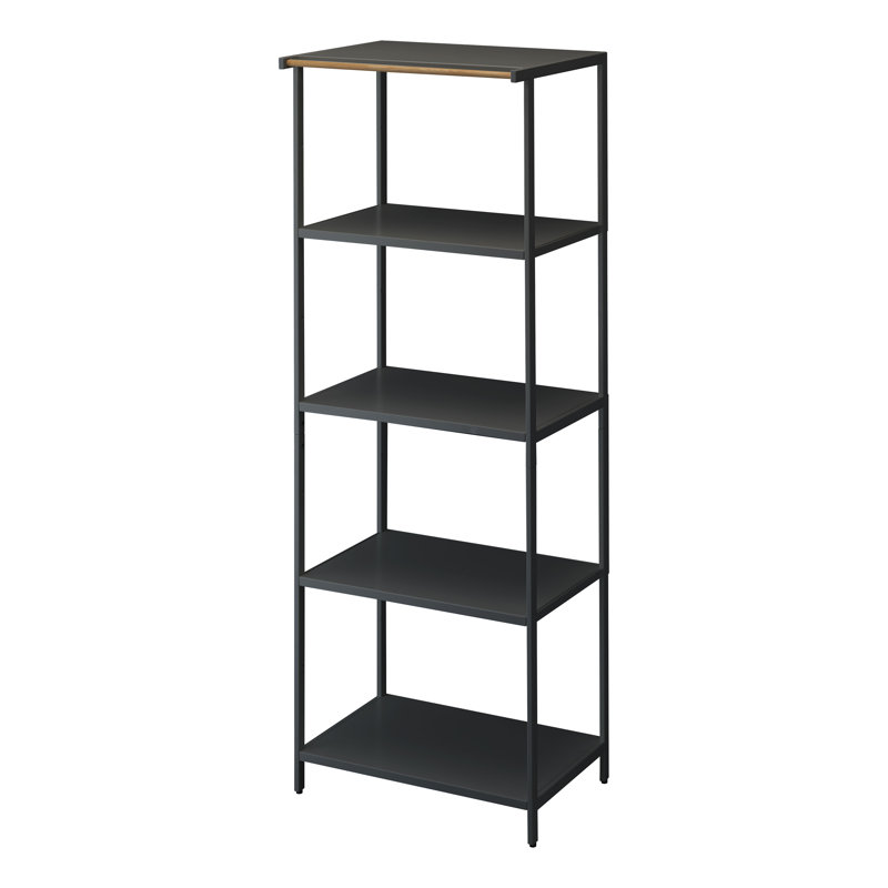 23.62" W Steel Shelving Unit, Black
