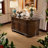 American style solid wood half round sideboard
