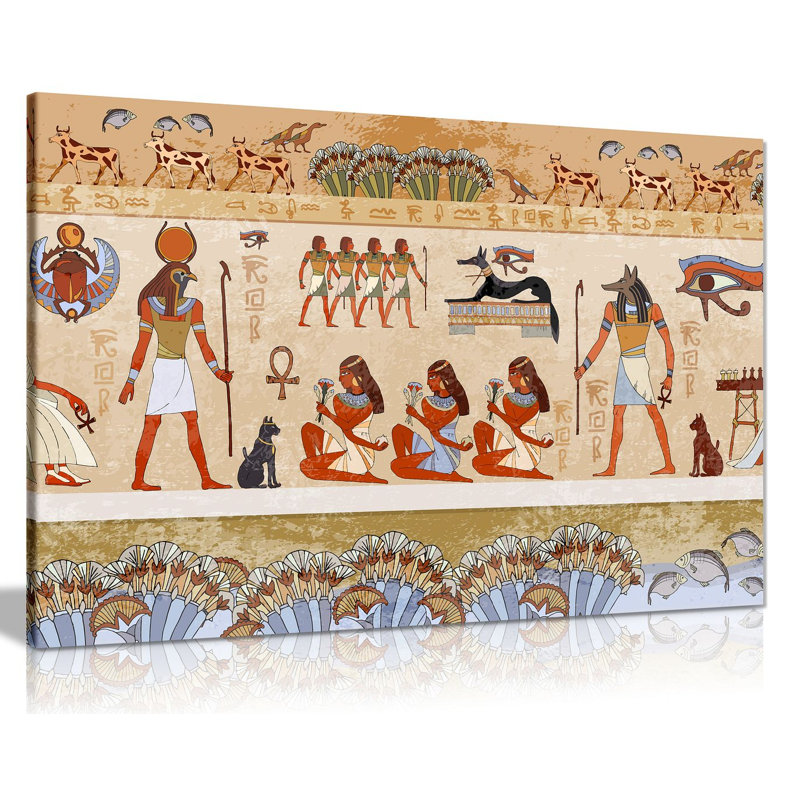 Egyptian - Wrapped Canvas Print, 61cm H x 41cm W