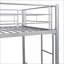 Structure de lit superposé simple au-dessus d'un lit simple en métal - Argent, silencieux, sans sommier, peu encombrant pour les chambres-496583820