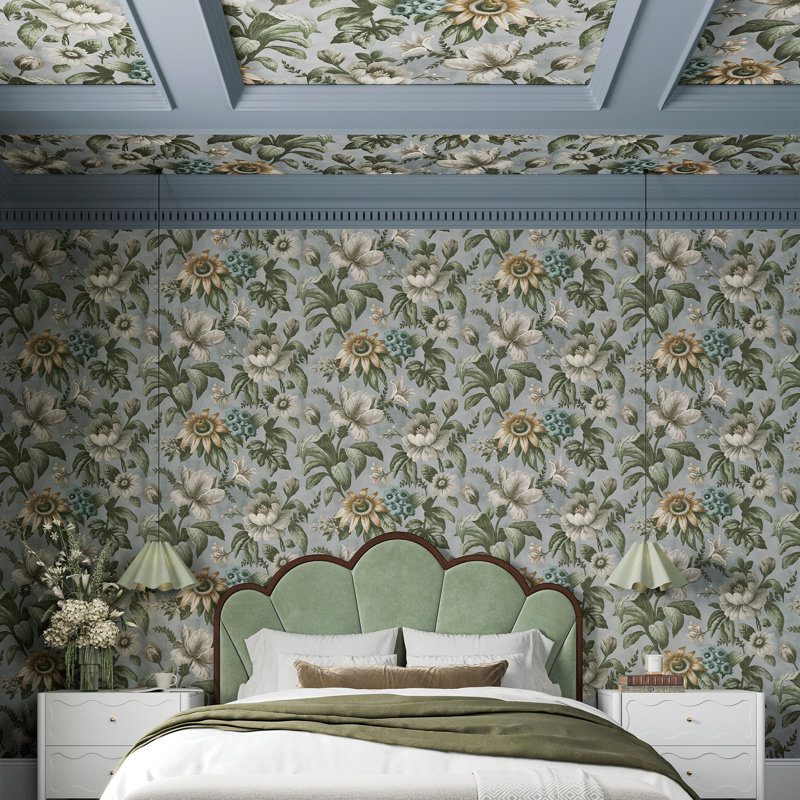 Superfresco Easy Gardenia Floral Wallpaper, Light Blue