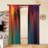2Pcs Abstract Rainbow Splash Paint Curtains, Rod Pocket Sun Blocking, Modern Style, All-Season For Living Room Bedroom Study Window Decor-1192117594