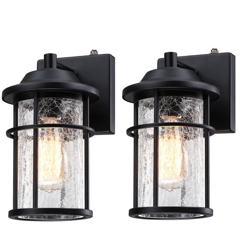 Anesicia Wall Light With Matte Black Finish, 11.21" H x 7.7" W x 5.91" D