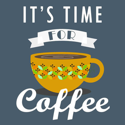 «Good Time Coffee», impression sur toile tendue