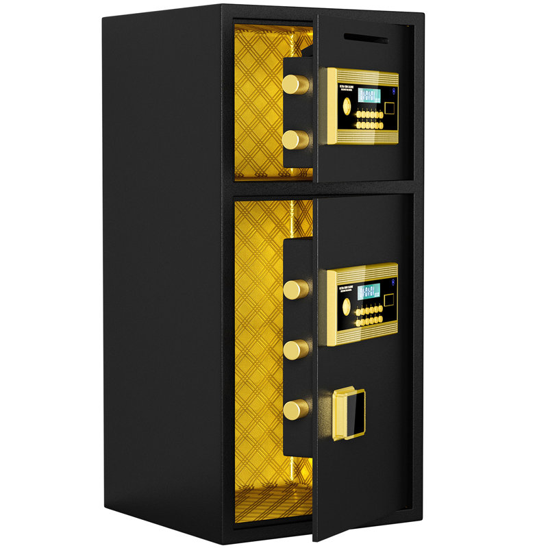 Coffre-fort à pièces avec intérieur spacieux et code caché - 5,0 pieds cubes pour la maison, le bureau, l'hôtel, la fonction imperméable à double porte