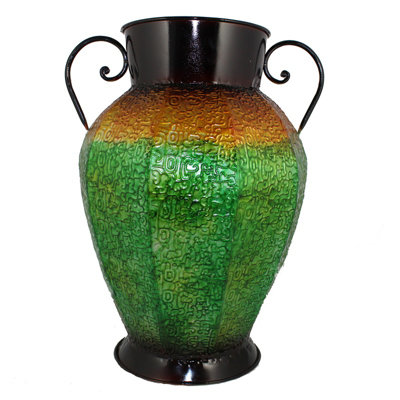 Vase en métal jaune
