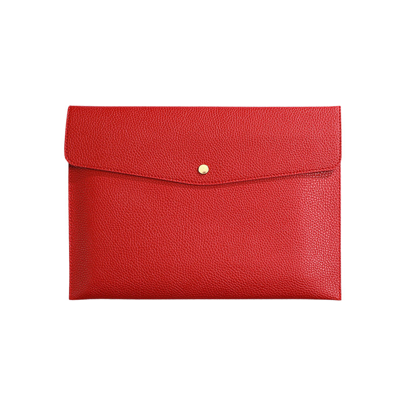 Sac à dos à dossiers et enveloppes en cuir imperméable à l'eau, Rouge